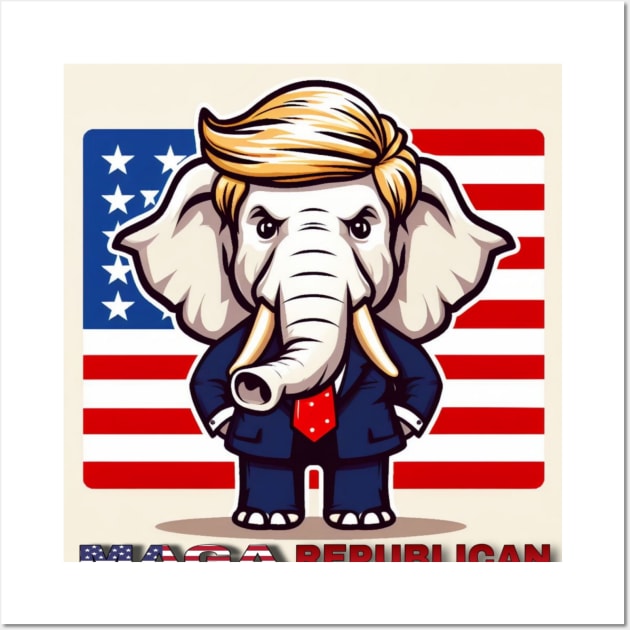 MAGA REPUBLICAN Wall Art by Big Trumpin inc